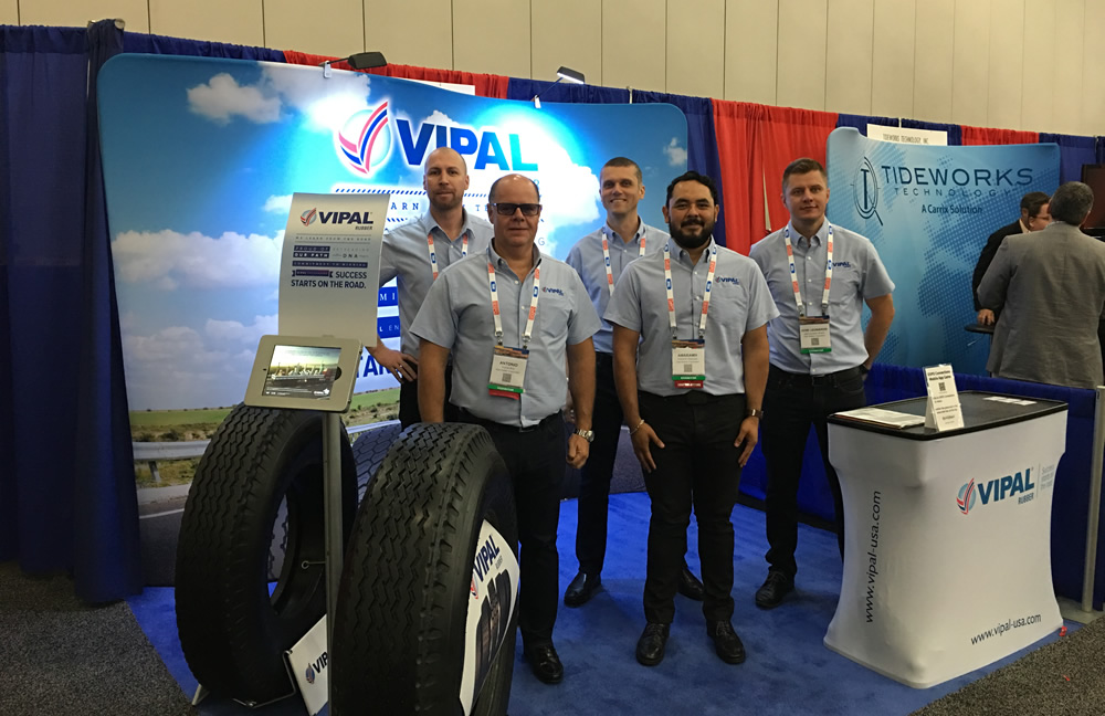 Vipal Rubber present tire retreading products at IANA Expo 2018