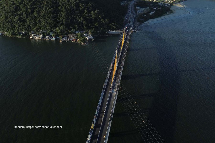Asfalto da Ponte de Guaratuba, no litoral do Paraná, utiliza 23 mil pneus reciclados e se torna referência em economia circular no Brasil
