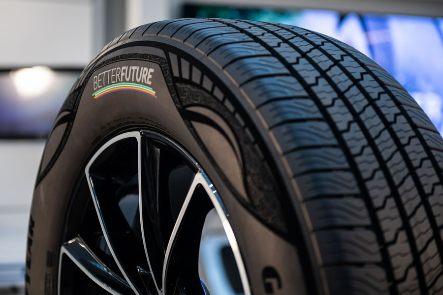 Goodyear lança pneu de demonstração com 90% de material sustentável, aprovado para uso nas ruas