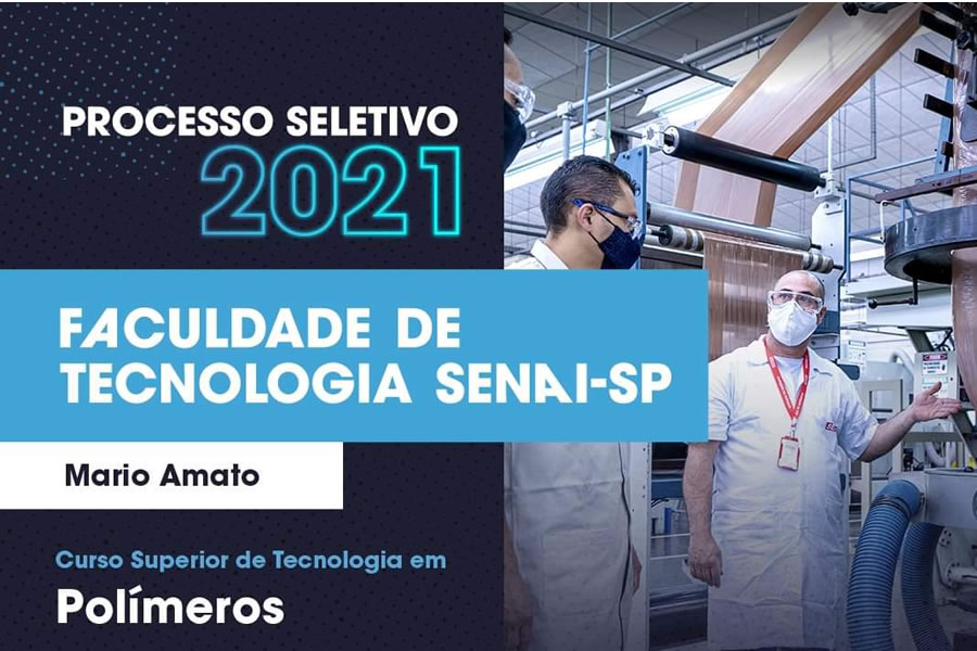 Senai Mario Amato abre inscrições para Curso Superior em Polímeros